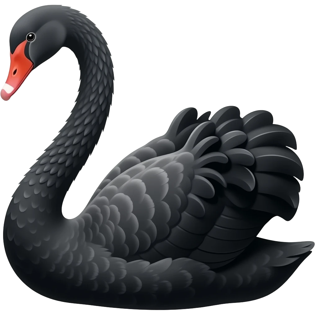 Black swan emoji