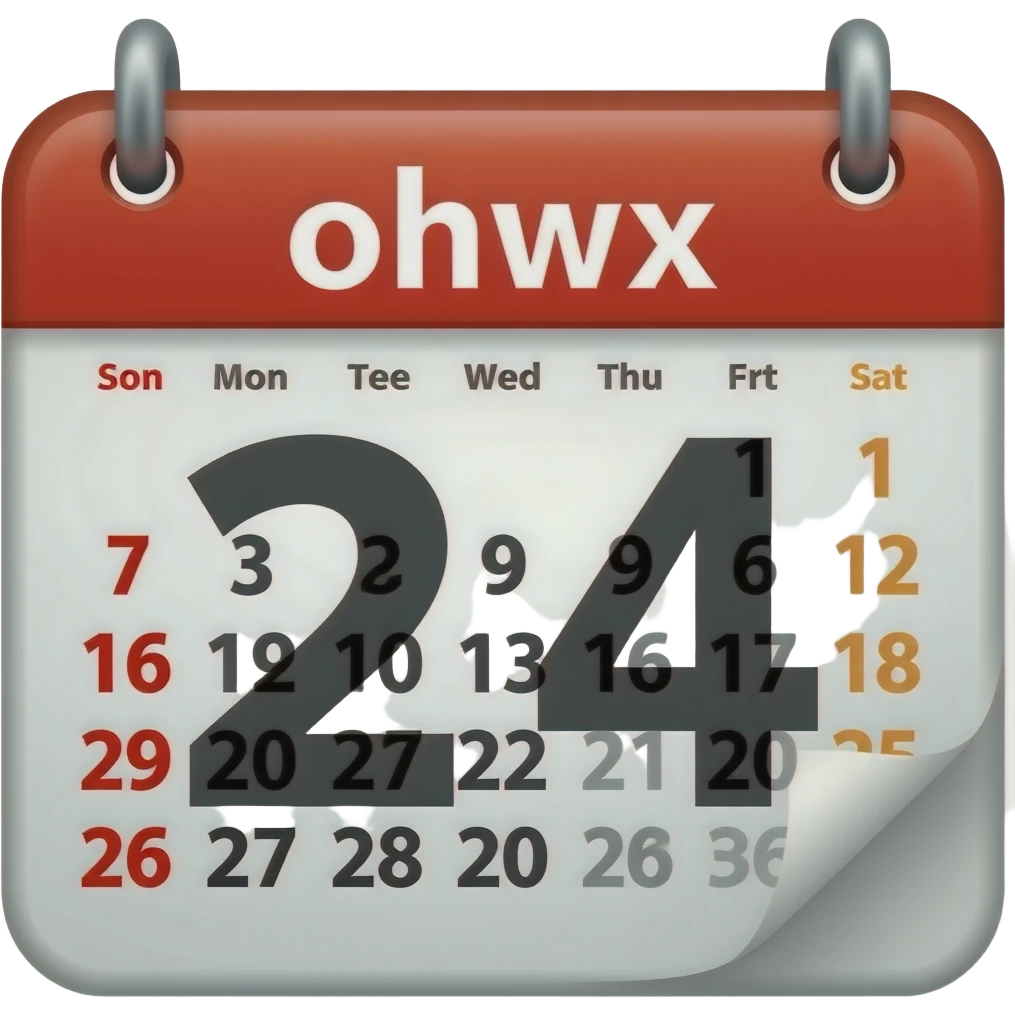 The mascot calendar emoji