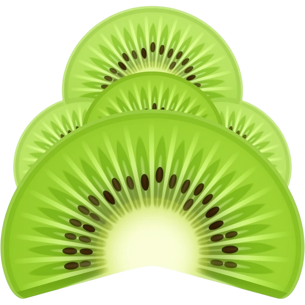 Sliced ​​kiwi emoji