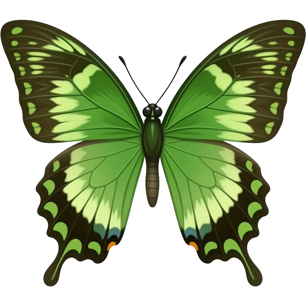 Mariposa verde emoji