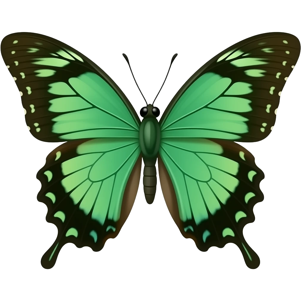 papillon vert emoji