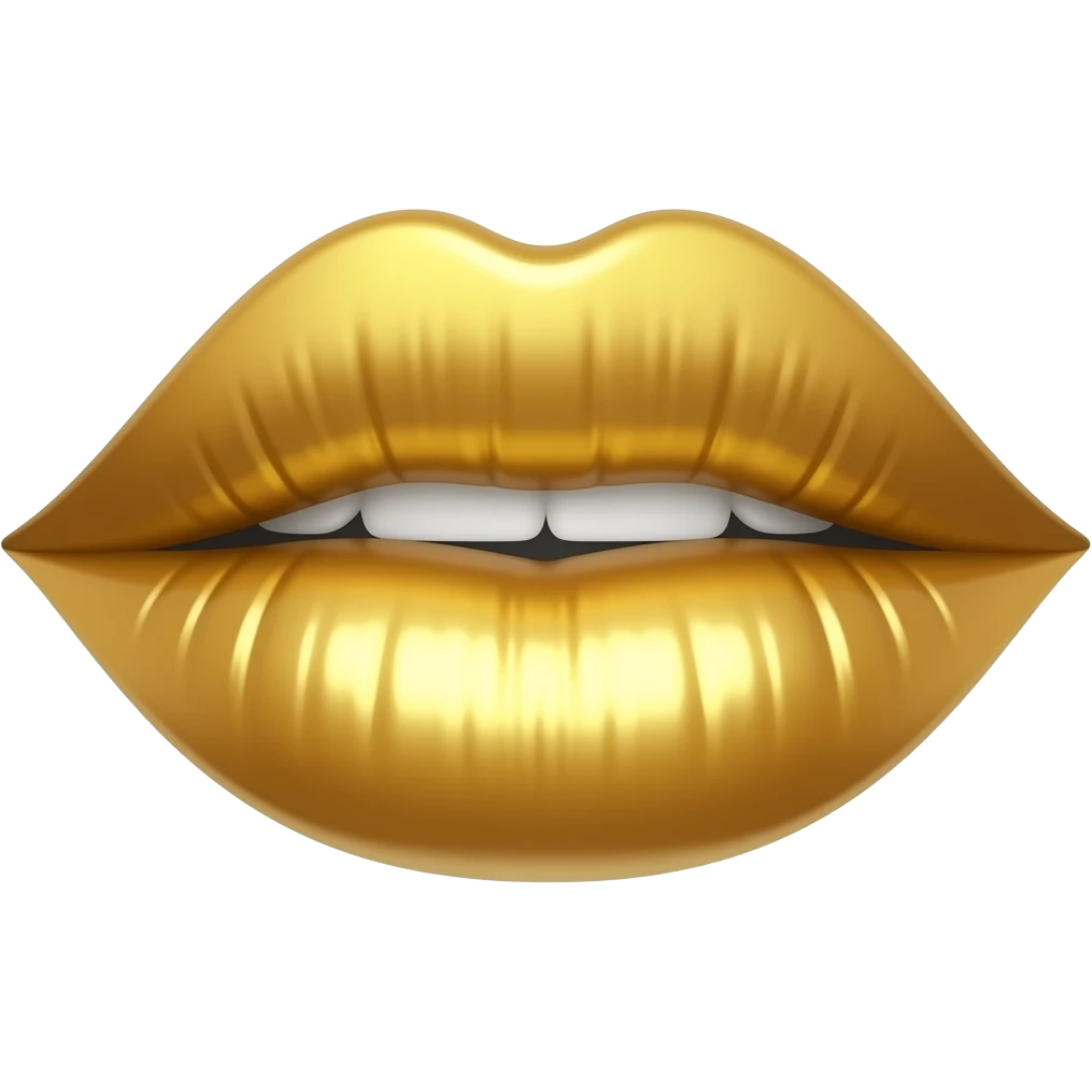 Золотые губы emoji