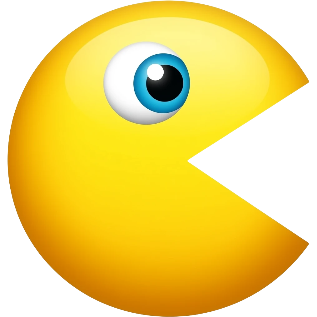 Pack man emoji