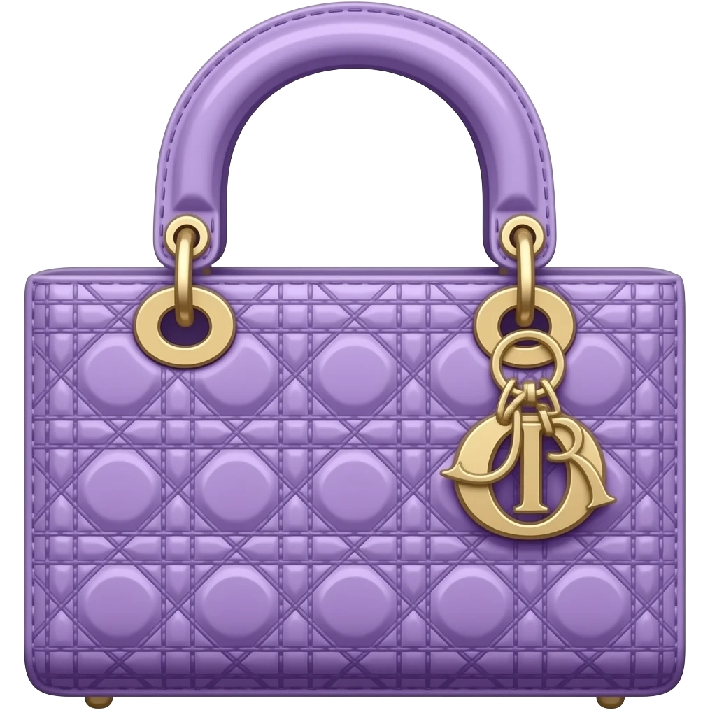 violet dior bag emoji