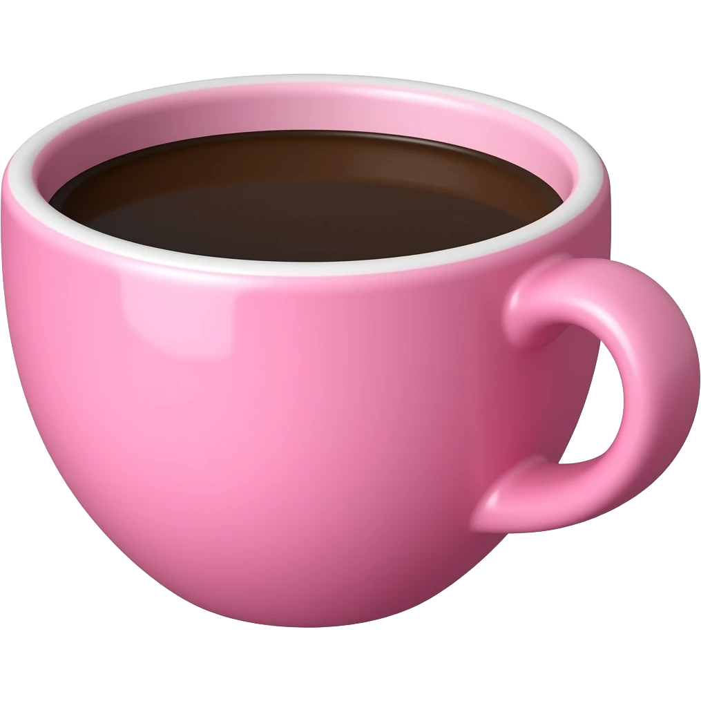 pink coffee emoji