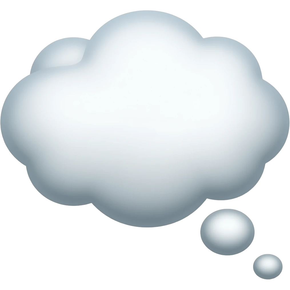 burbuja de pensamiento emoji