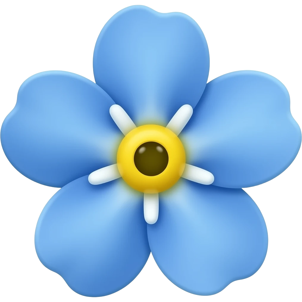 Unutmabeni çiçeği emoji