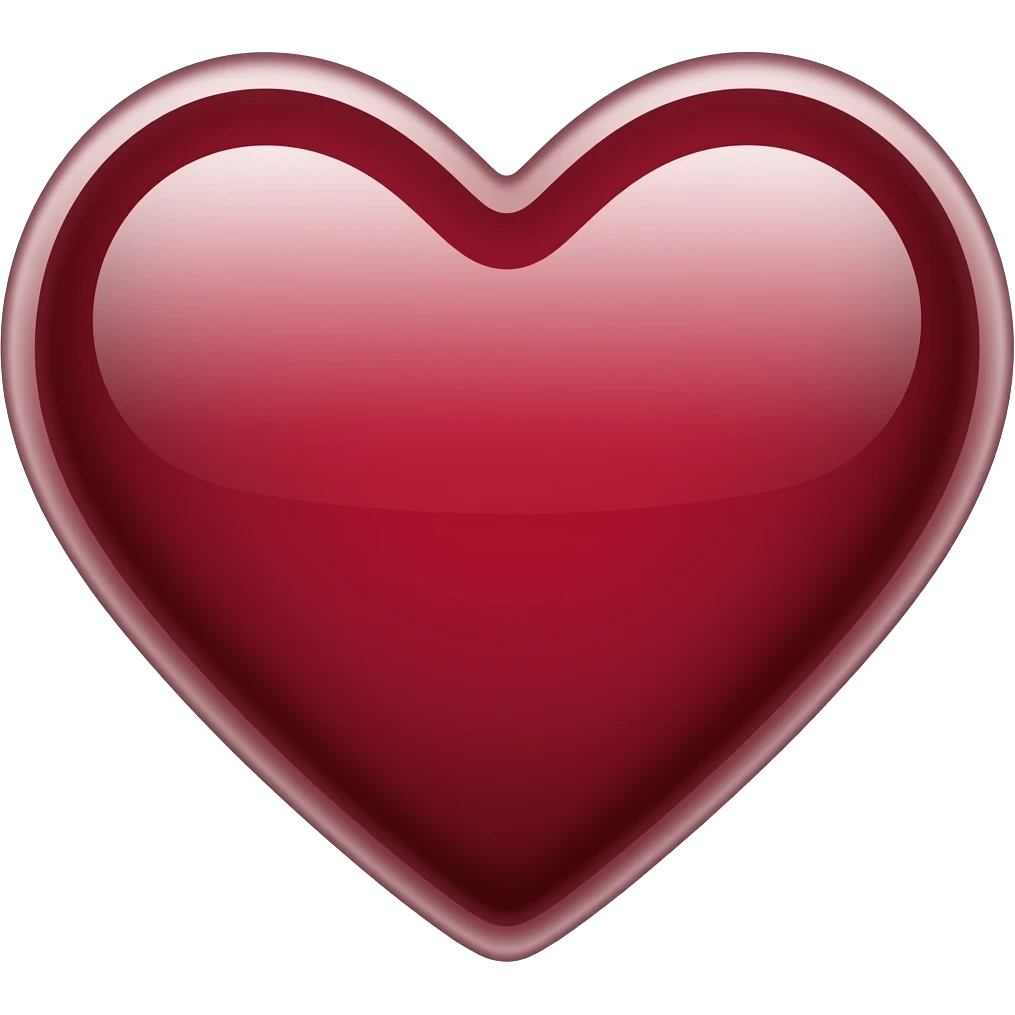 Maroon heart emoji