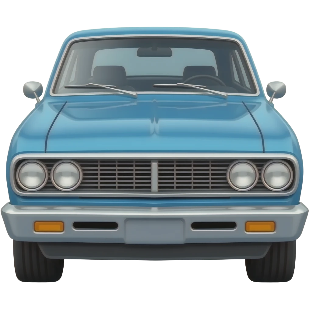 blue 68 Nova, hyper real, highly detailed emoji