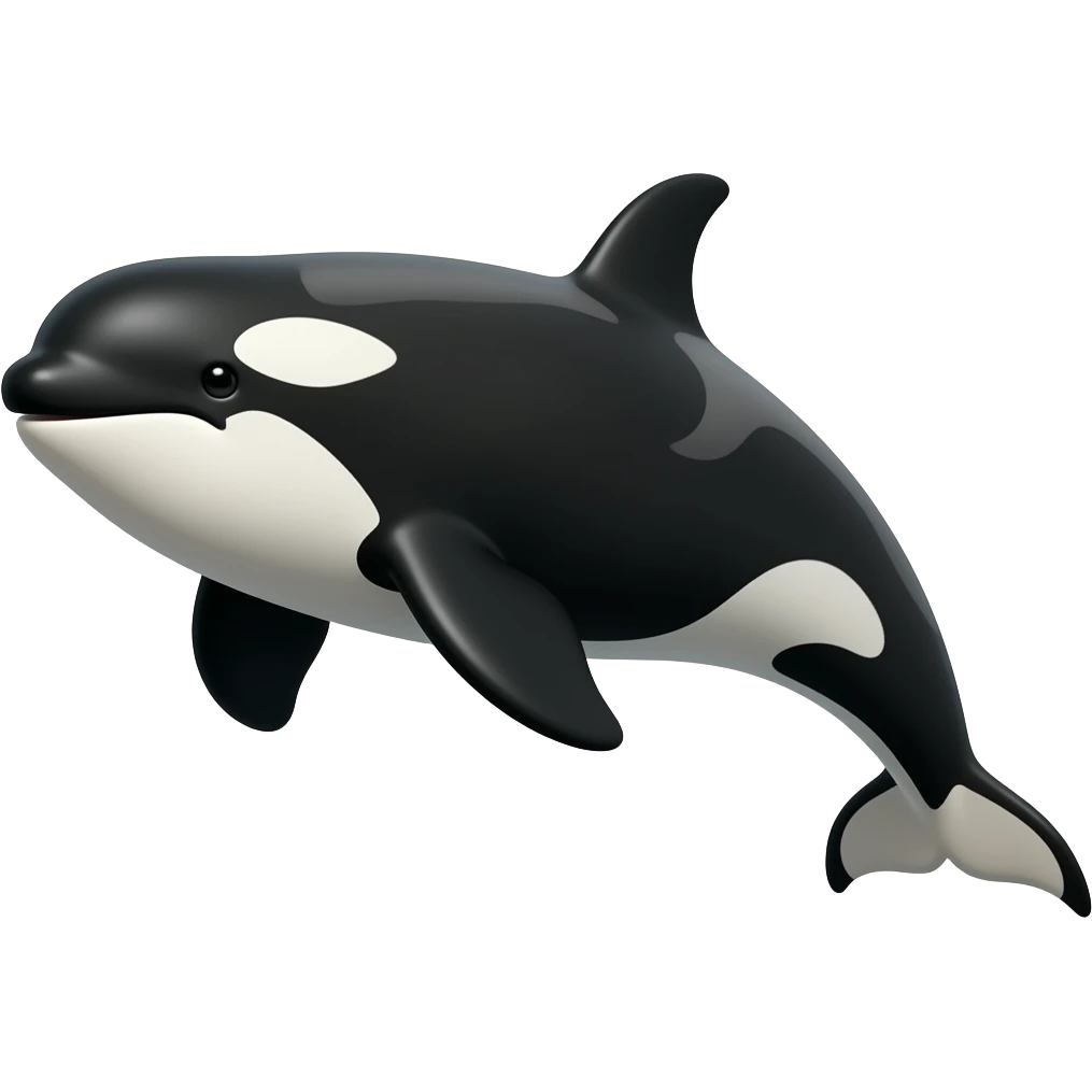 Orca realistic emoji