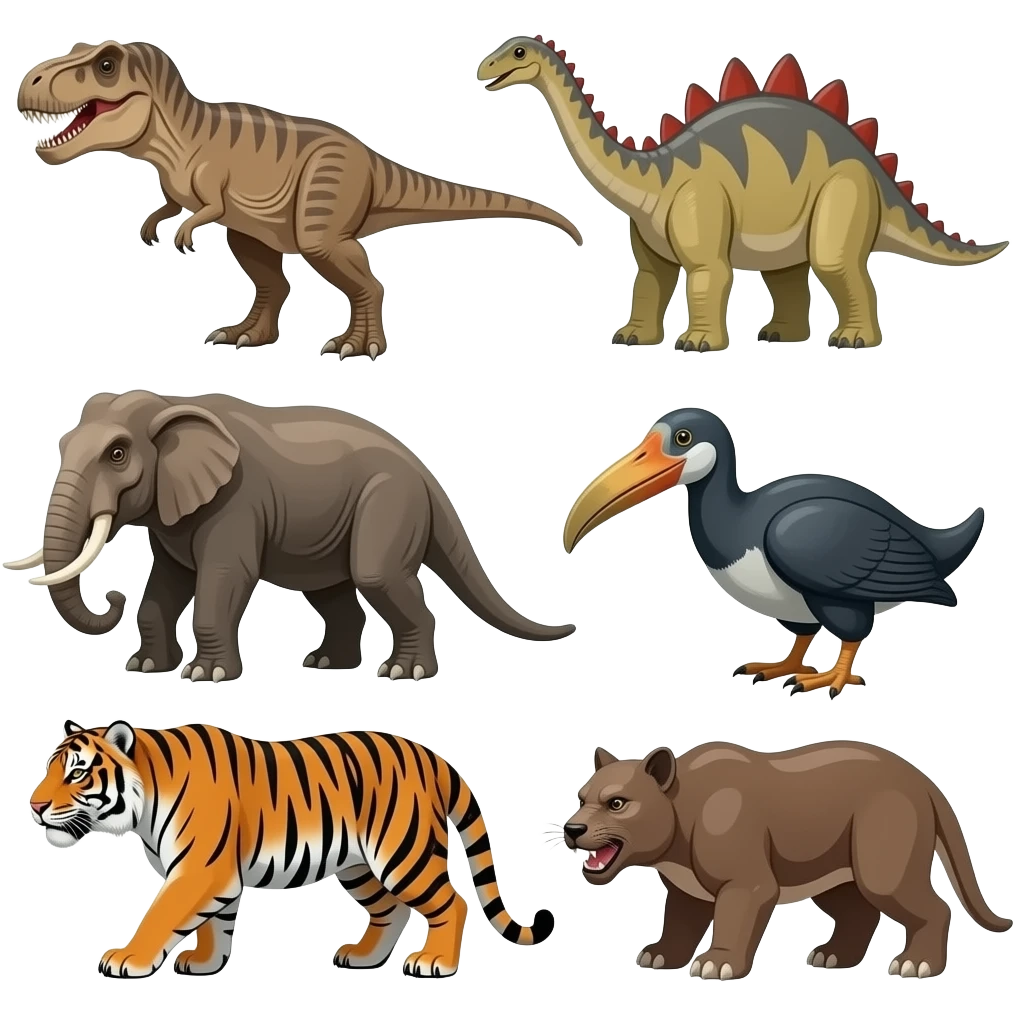 🦖🦕🦣🦤🐯smilodon emoji