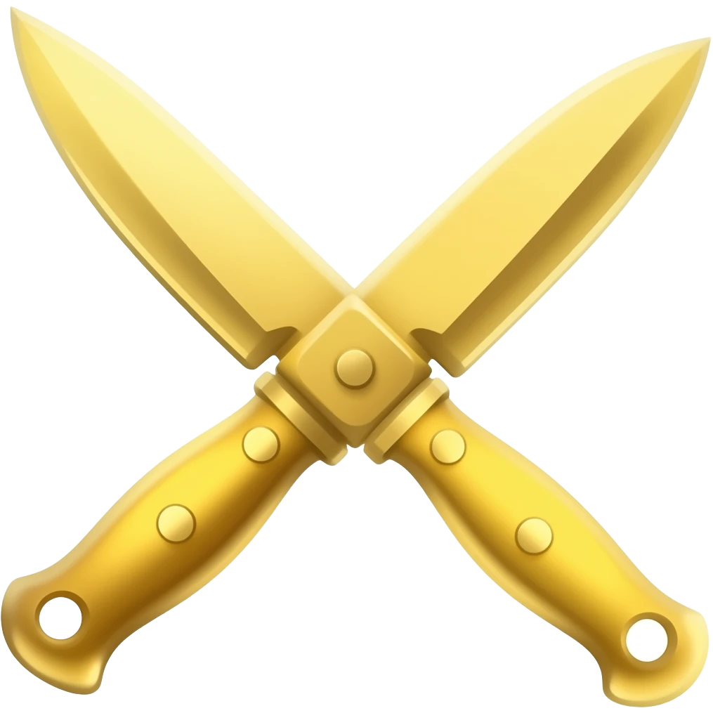 Yellow knife emoji