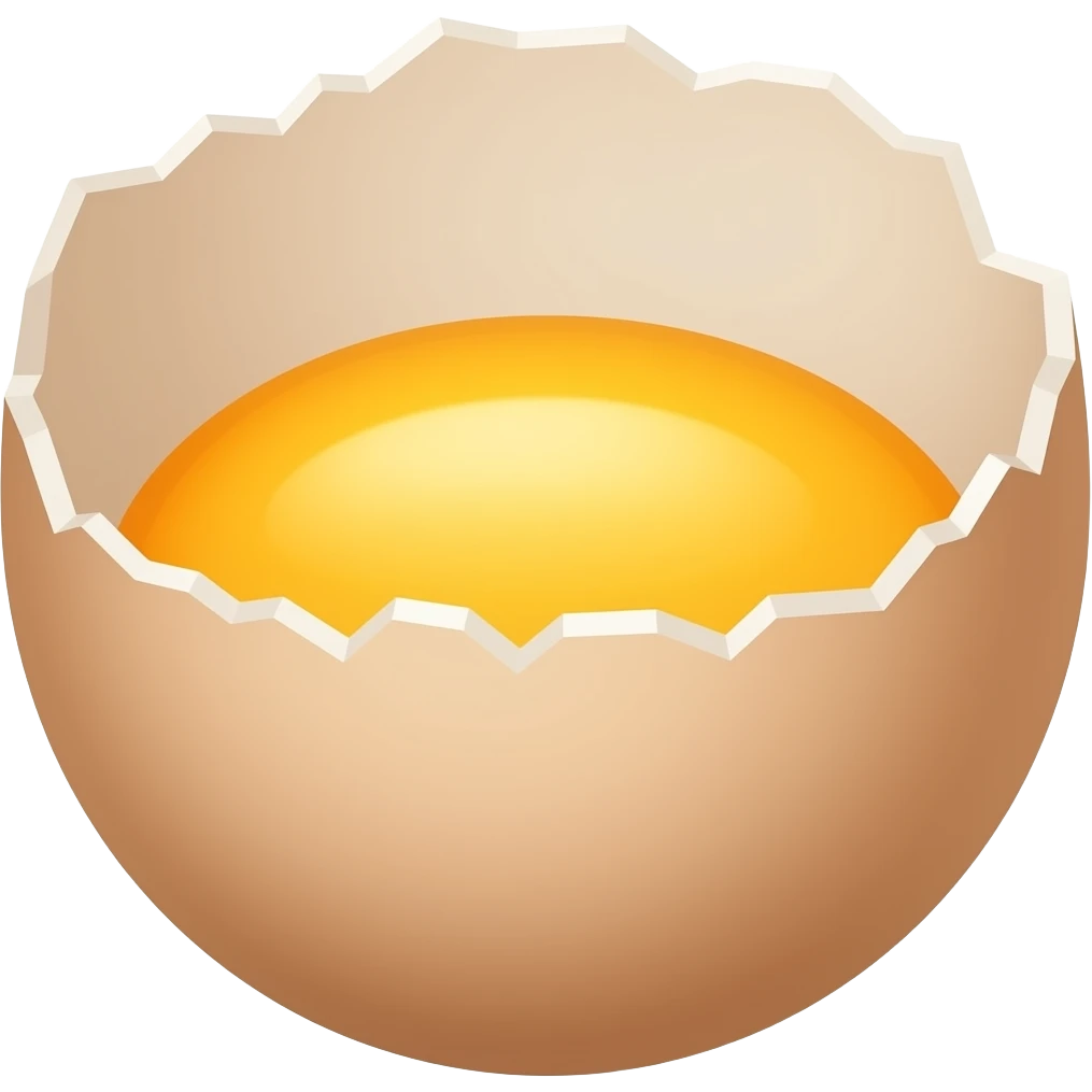 Egg opening emoji
