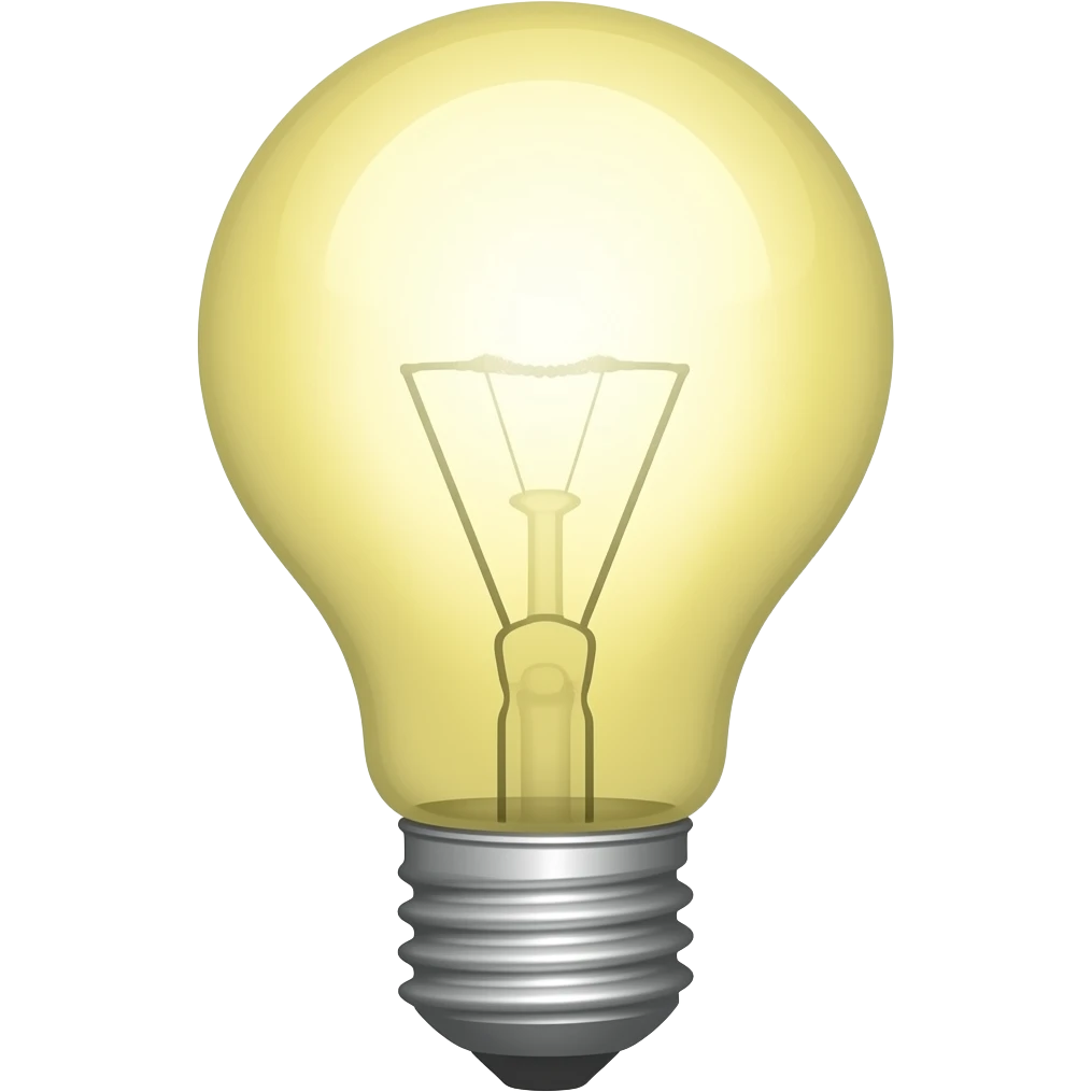 light bulb emoji