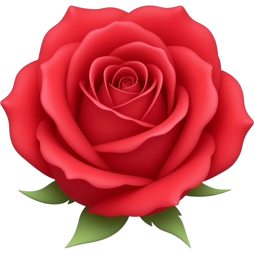 Rose red emoji