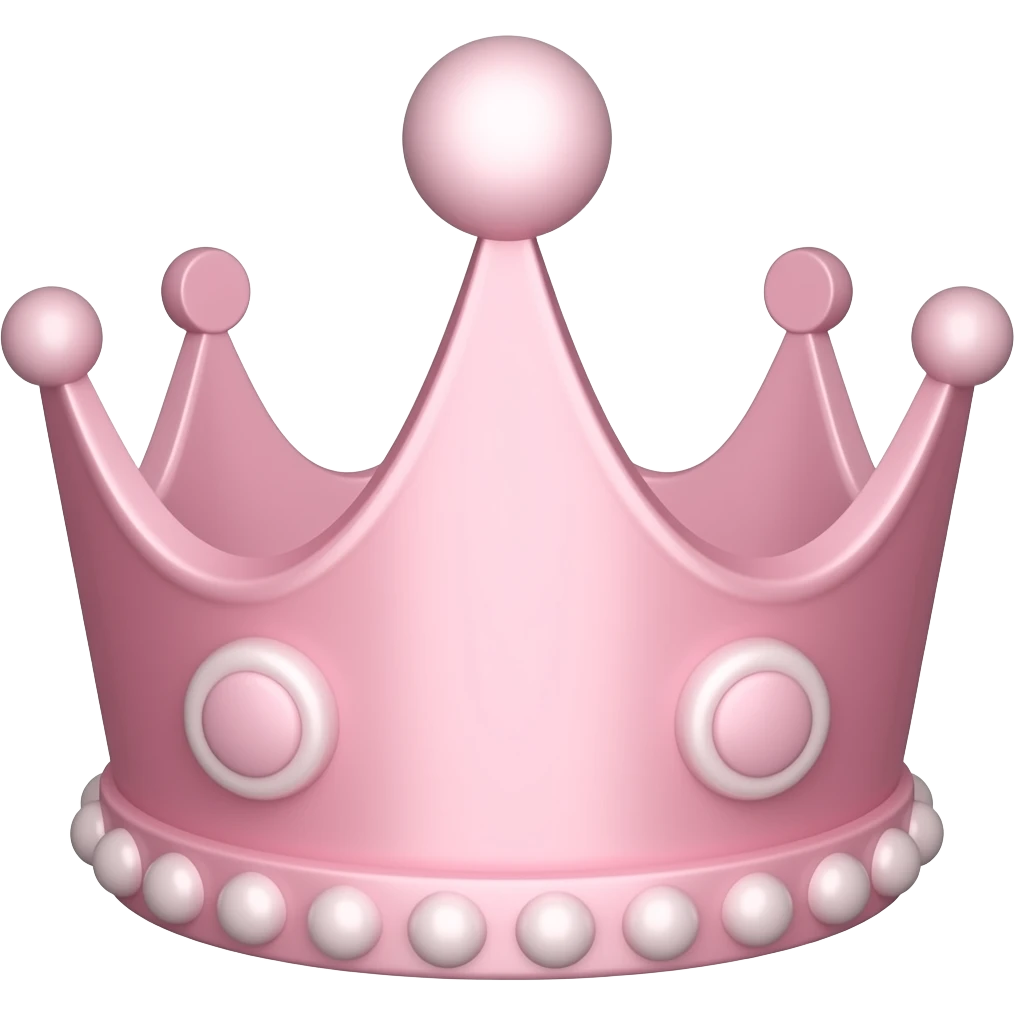 더작음더작음좀더 작은 공주같은  연핑크 왕관 emoji