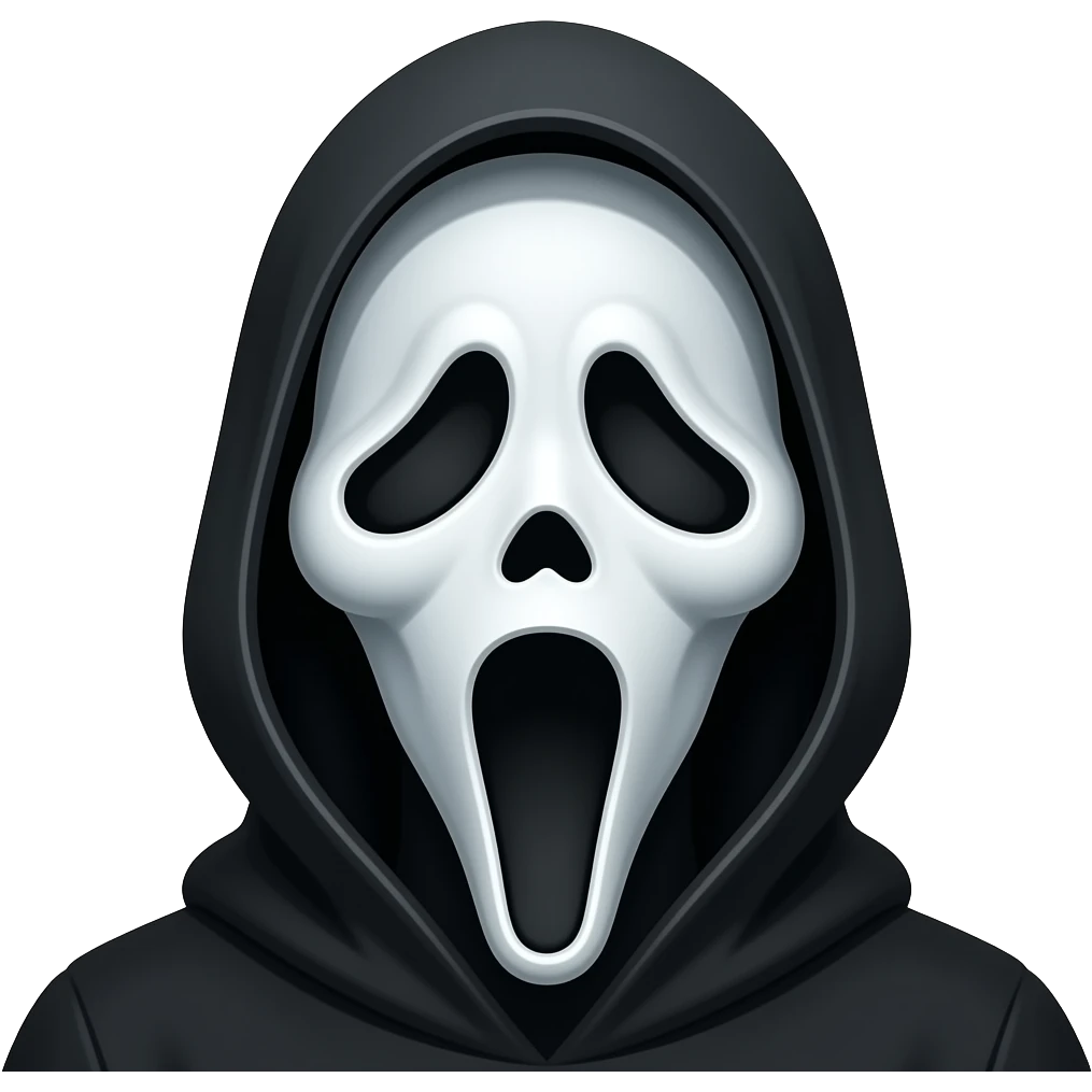 Ghostface from scream emoji