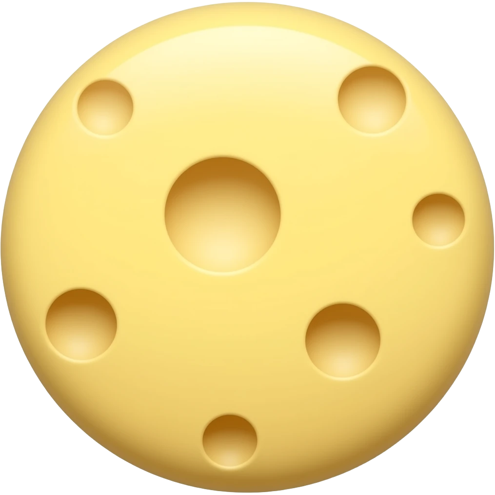 round cheese emoji