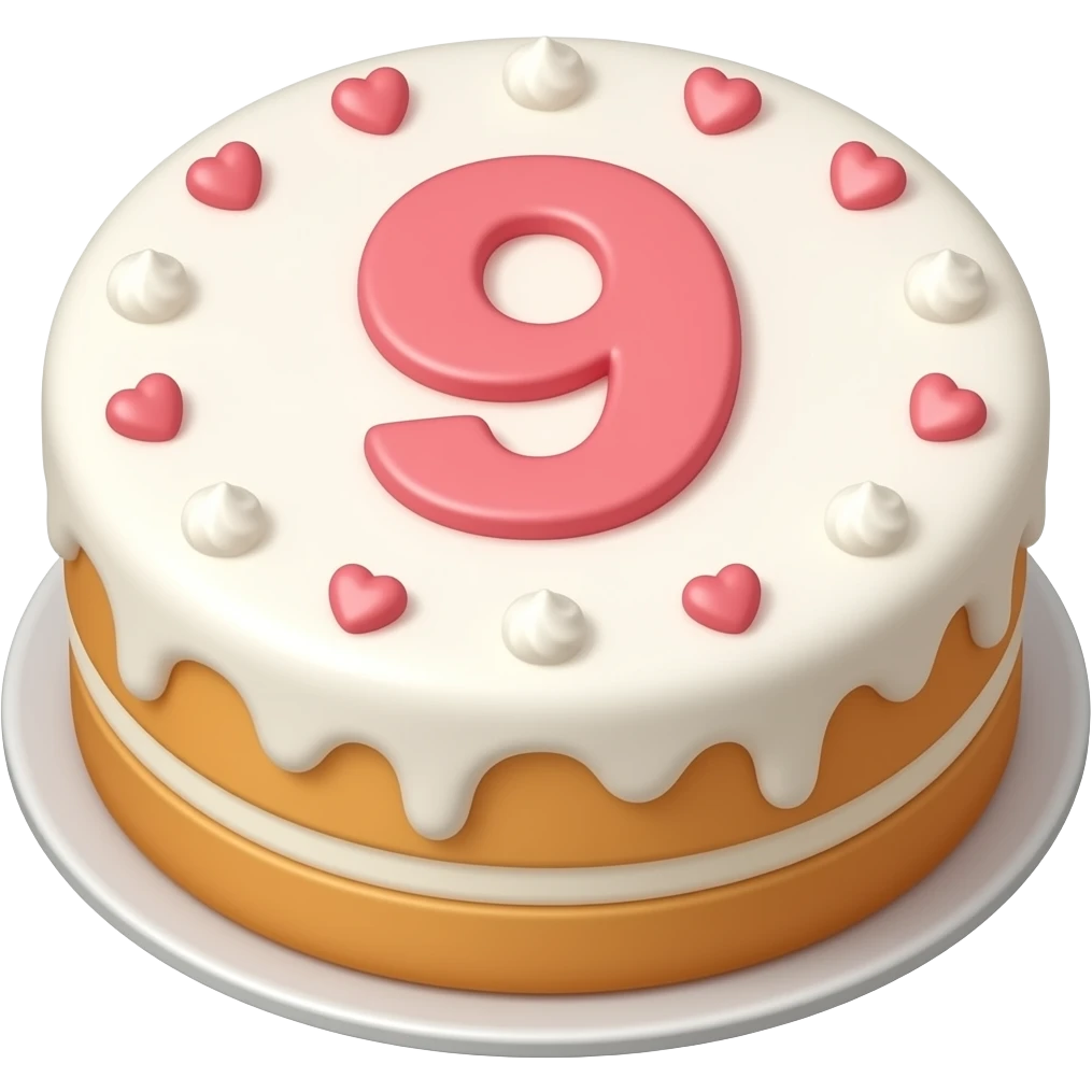 Cake 9 emoji