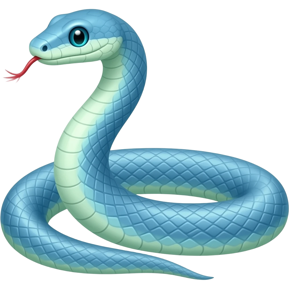 serpiente azul de mar emoji