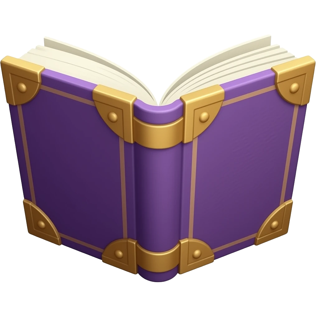 purple spellbook forward facing emoji