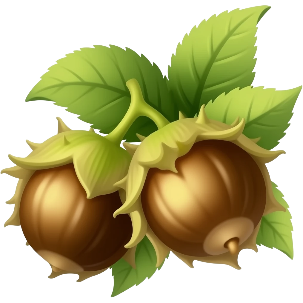 нарисуй цветы каштана emoji