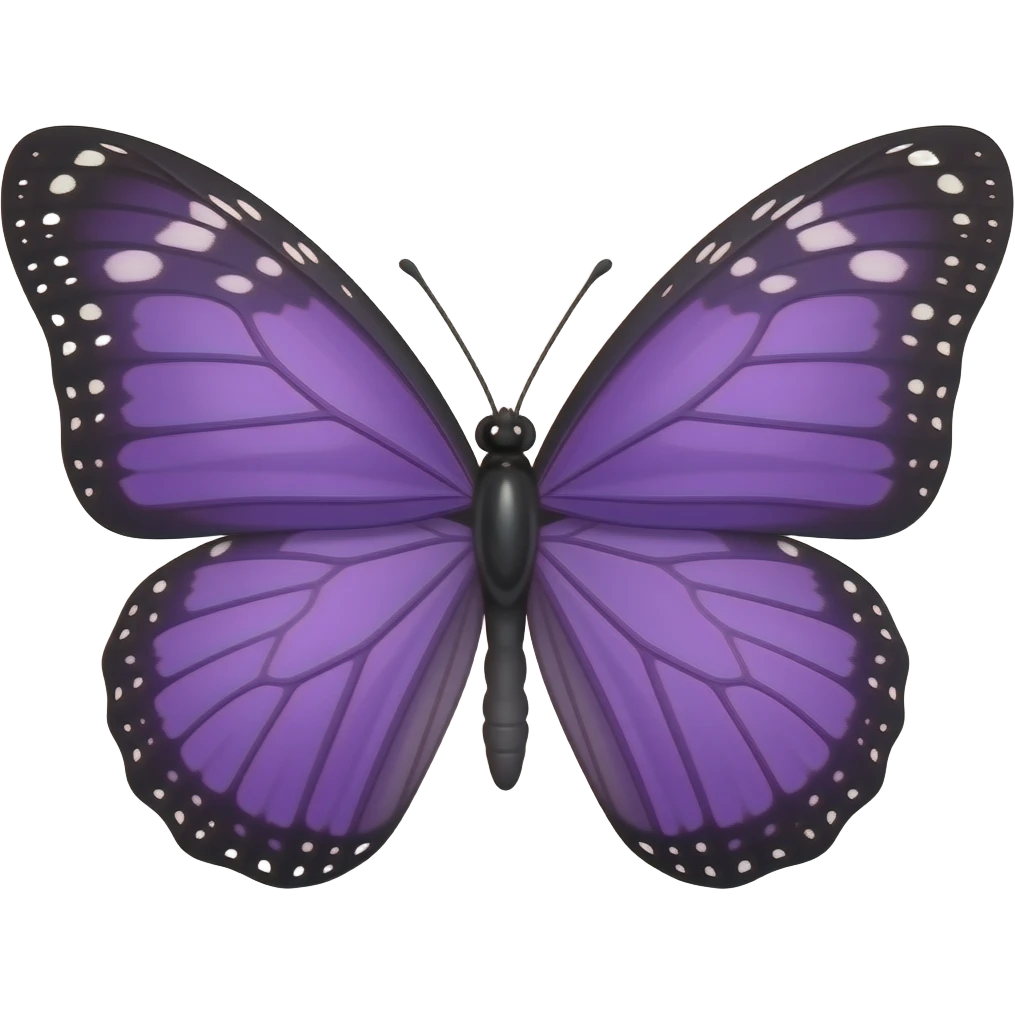 purple butterflys emoji