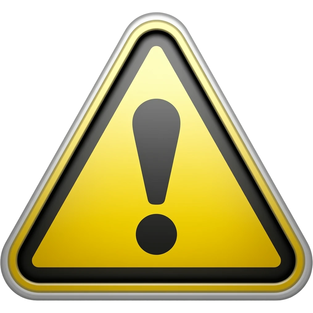 yellow warning logo emoji