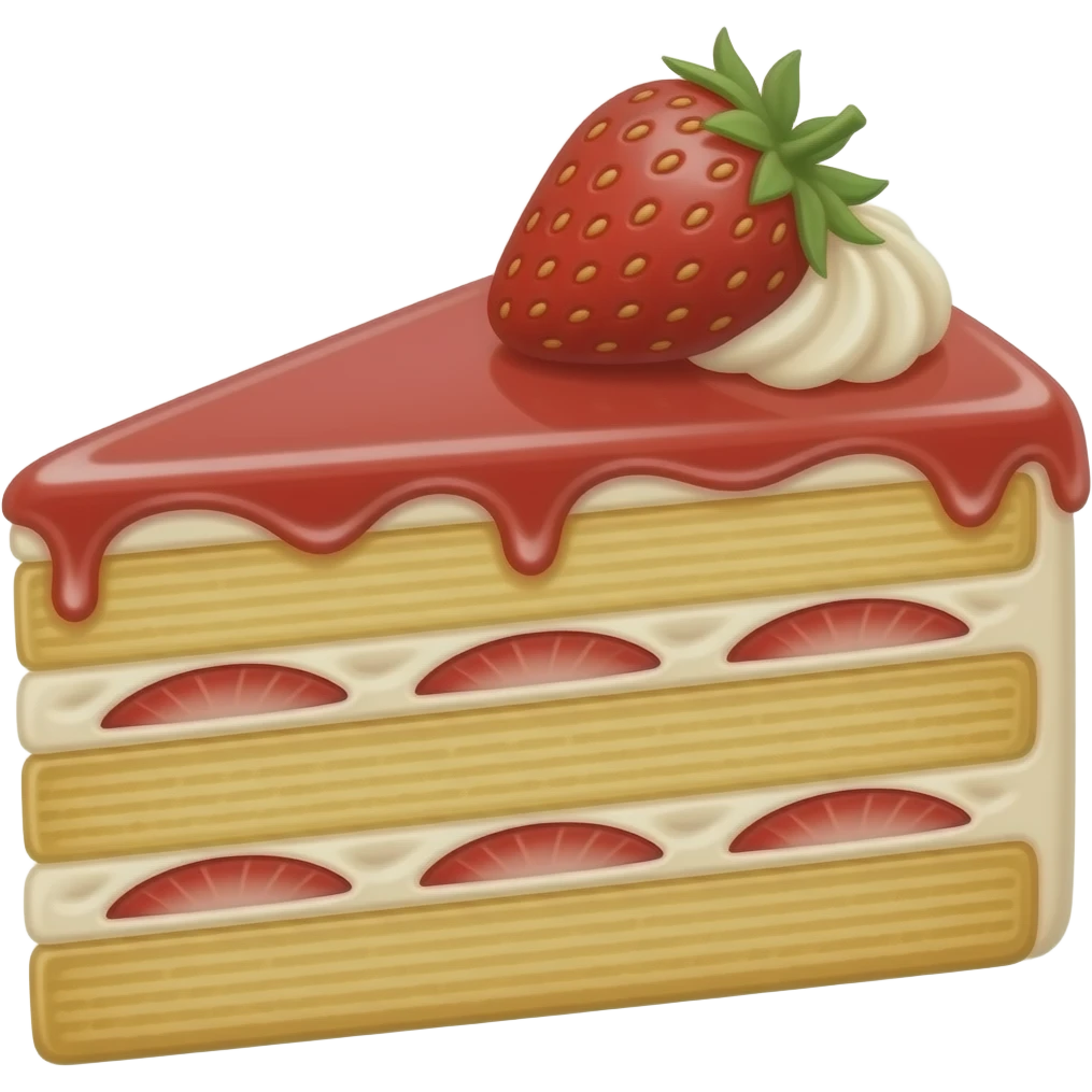 Strawberry Layer Cake emoji