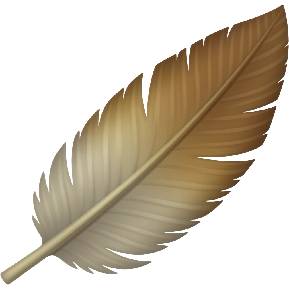 Feather emoji