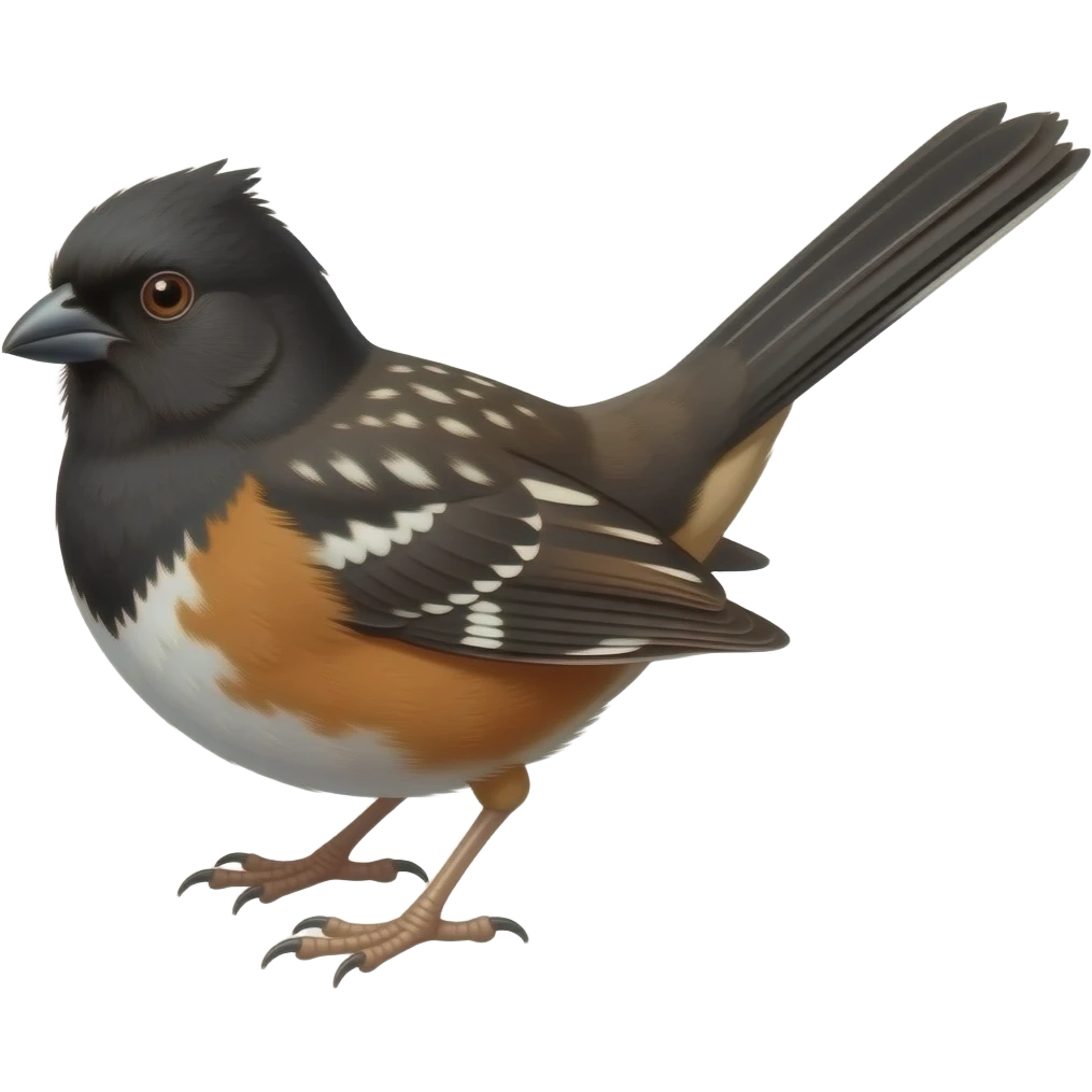Spotted towhee emoji