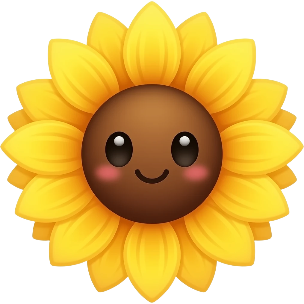 Cute summer emoji