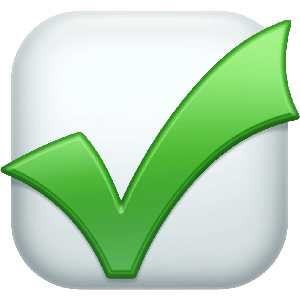 green checkmark emoji