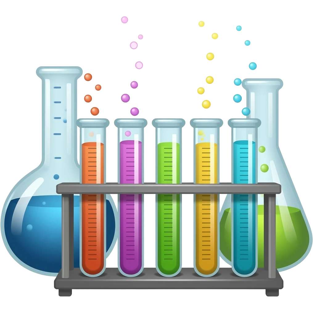 science glass mixtures emoji