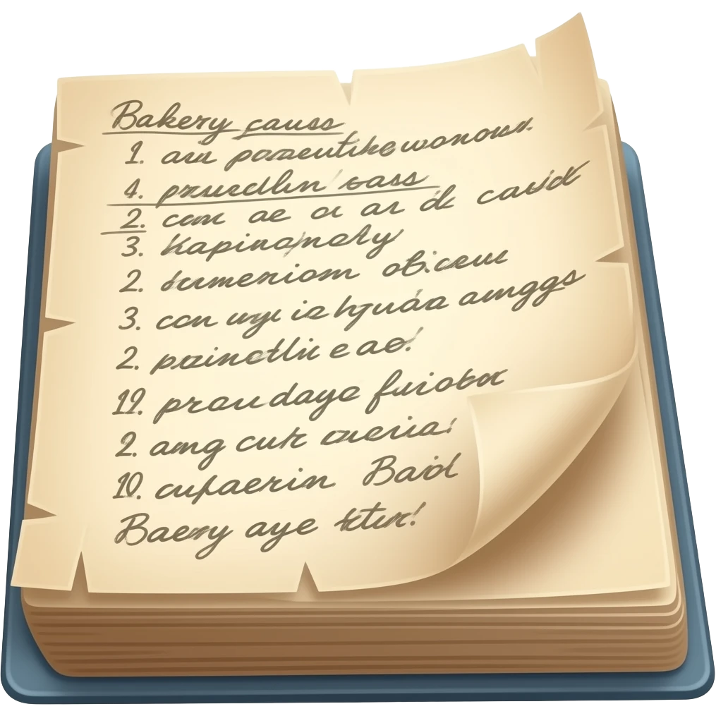 Bakery book emoji
