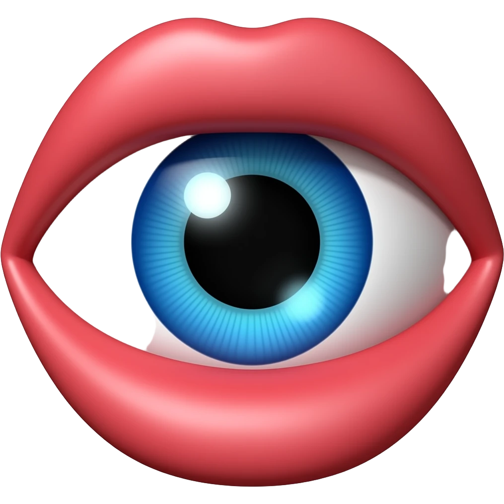 Trompé l’œil bouche emoji