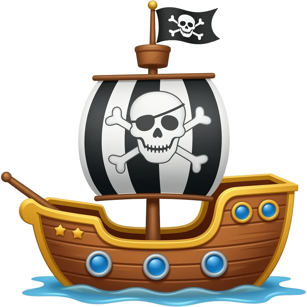 🏴‍☠️+🚢 emoji