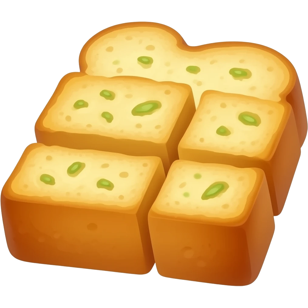 garlic bread cubes emoji