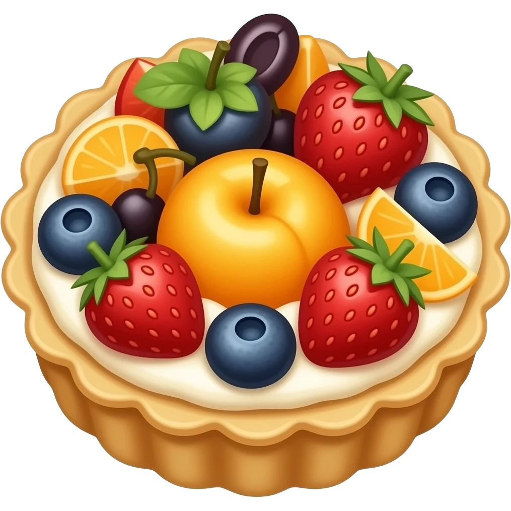 Fruit tart emoji