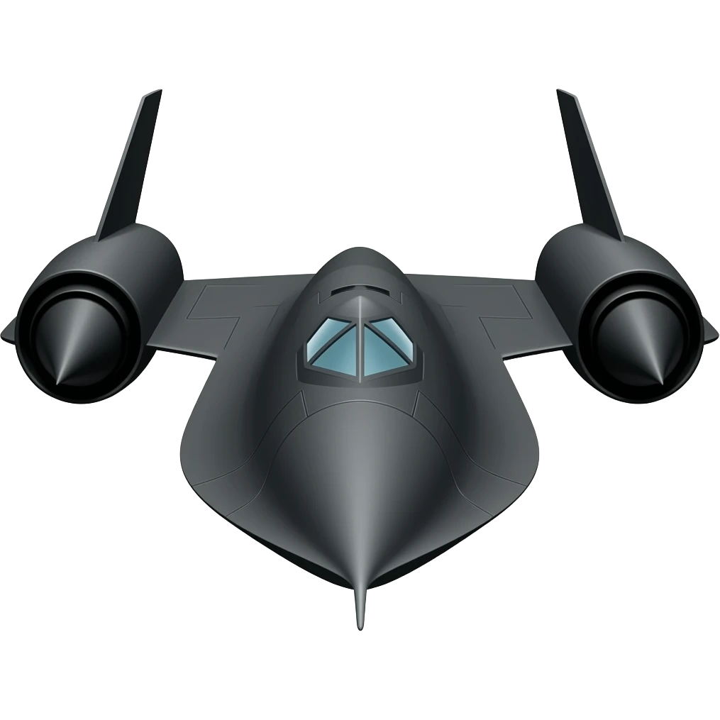 SR‑71 Blackbird emoji