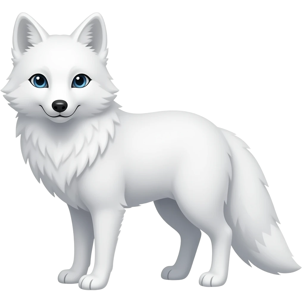 Snow fox emoji