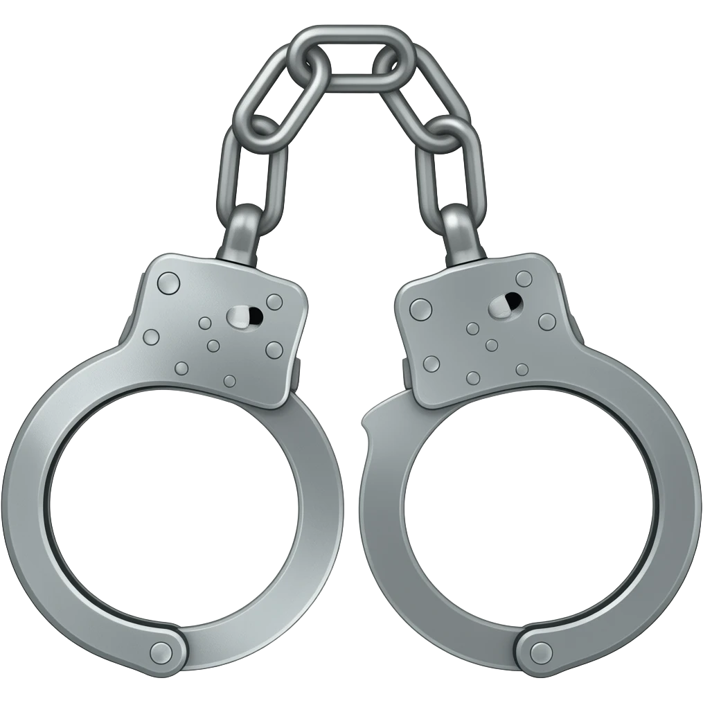 Steel Hand cuffs emoji