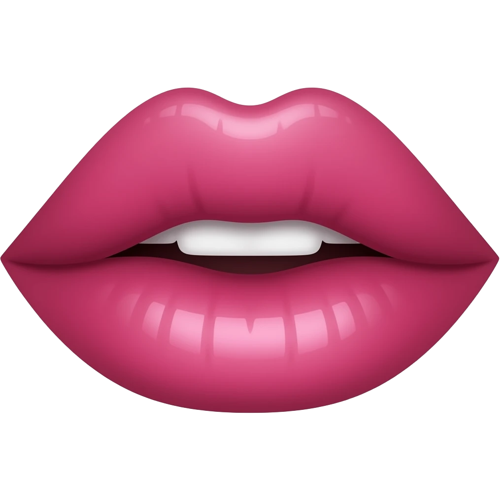 pink lips emoji