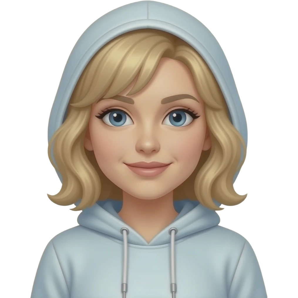A woman in hoodie and wearing briefs and high heels emoji