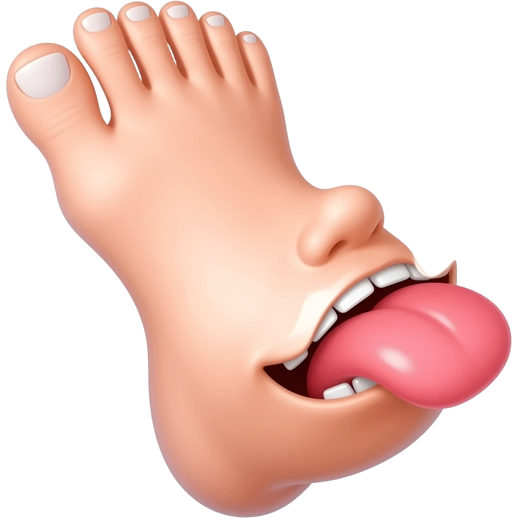 🦶👅 emoji
