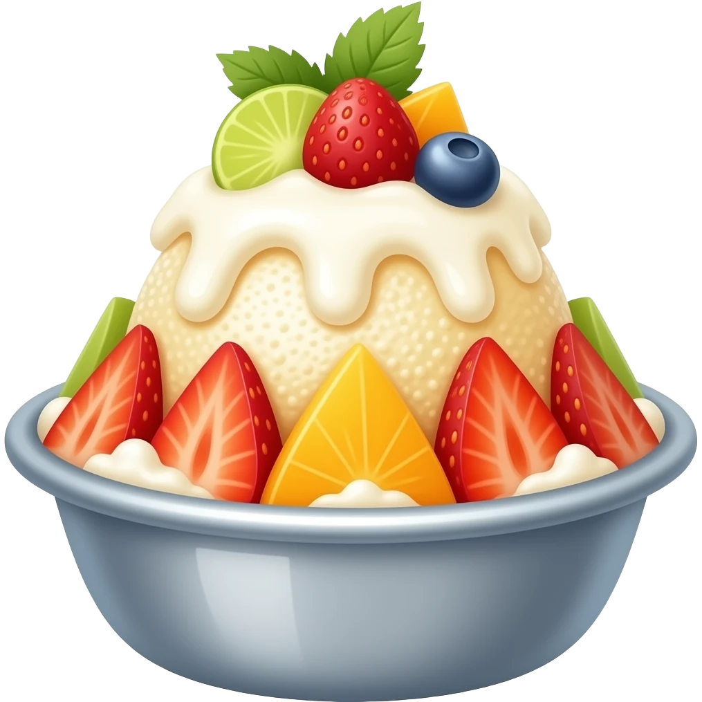 Shaved Ice Fresh Fruit emoji