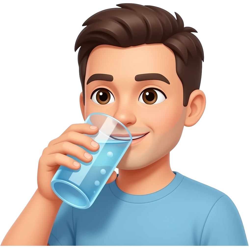 Drinking water emoji