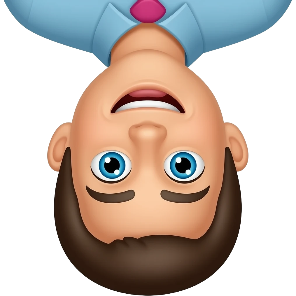 upside down smiley face emoji
