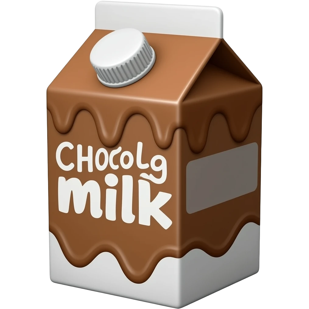 choco milk carton emoji