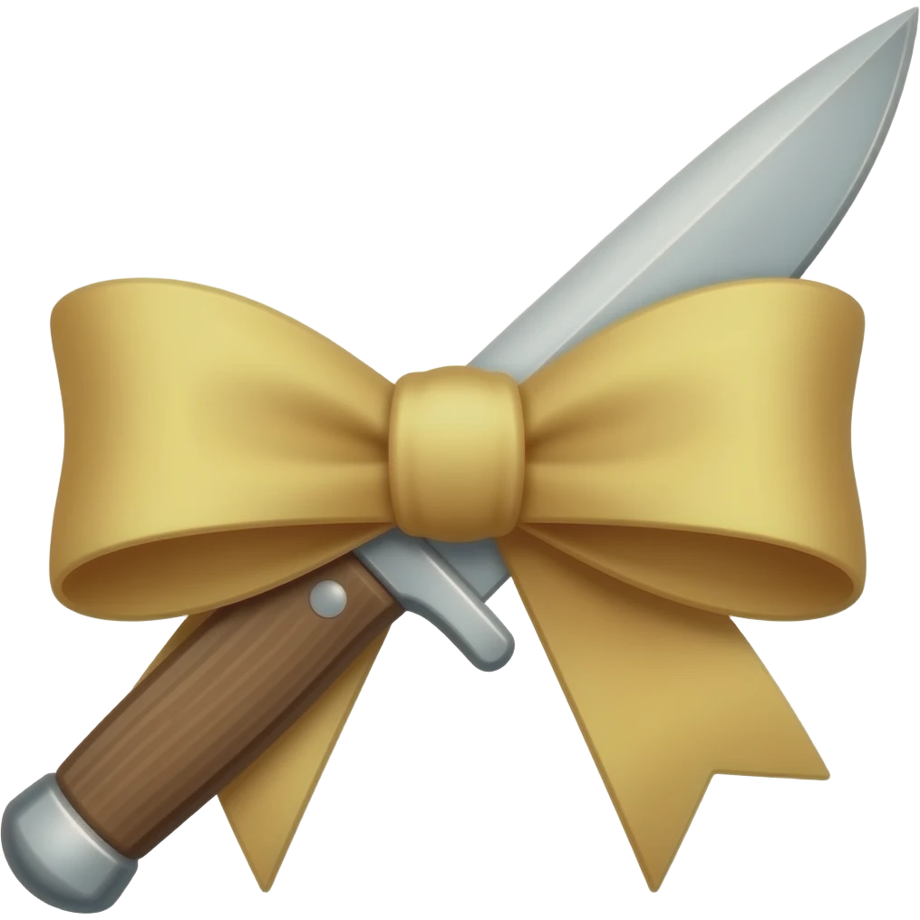 Knife with bow🎀 emoji